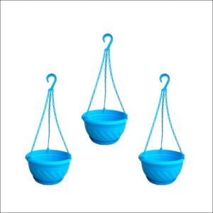 Yoidentity Hanging Pot Ocean blue Set of 3