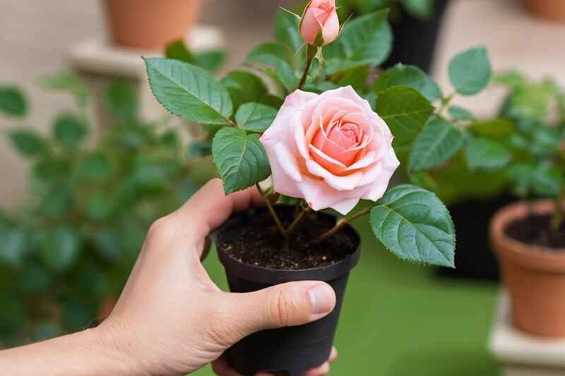 Why Does My Fragrant Rose Have No Smell? 2 Young rose plant with no fragrance yet