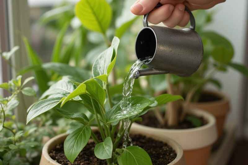 The Ultimate Beginner’s Guide to Indoor Plant Care & Maintenance 3 Watering indoor plants correctly