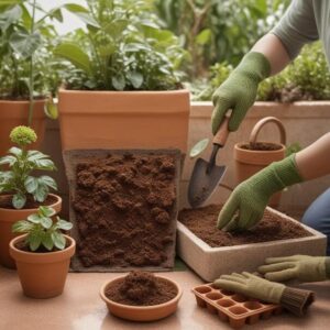 Organic cocopeat for improving soil aeration and water retention