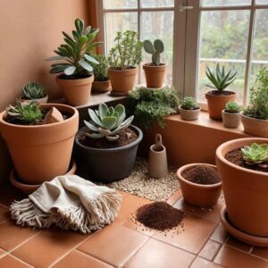 Organic potting mix specially formulated for indoor plants