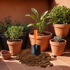 Organic mustard cake fertilizer used as a natural soil enhancer for plant growth
