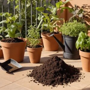 Organic vermicompost made from nutrient-rich worm castings, ideal for improving soil fertility and promoting healthy plant growth