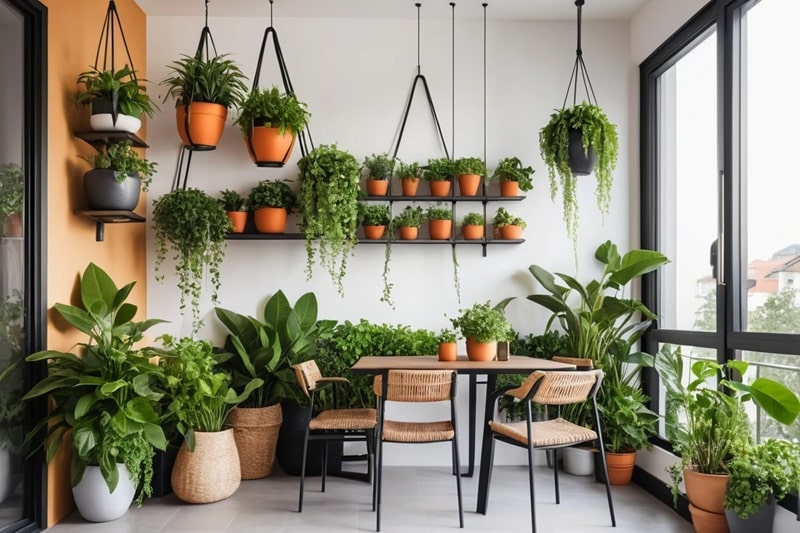 Top 10 Ornamental Plants to Beautify Your Home and Balcony 14 Creative indoor and balcony plant display ideas
