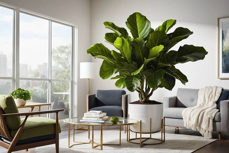Top 10 Ornamental Plants to Beautify Your Home and Balcony 4 Fiddle Leaf Fig indoor decorative plant
