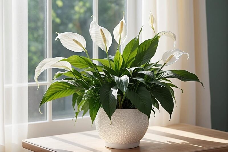 Top 10 Ornamental Plants to Beautify Your Home and Balcony 6 Peace Lily air purification indoor plant