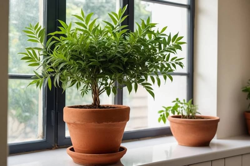 Top 10 Low-Maintenance Plants to Grow in Bangalore 7 Curry leaf plant growing in a Bangalore balcony garden