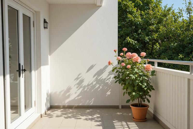 10 Things to Arrange Before Buying Roses Online 2 Outdoor spot receiving direct sunlight for rose plant placement