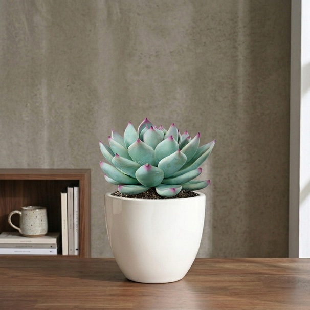 Terra Bloom 4-Inch Ceramic Planter 1 Terra Bloom 4-inch ceramic planter for mini indoor plants
